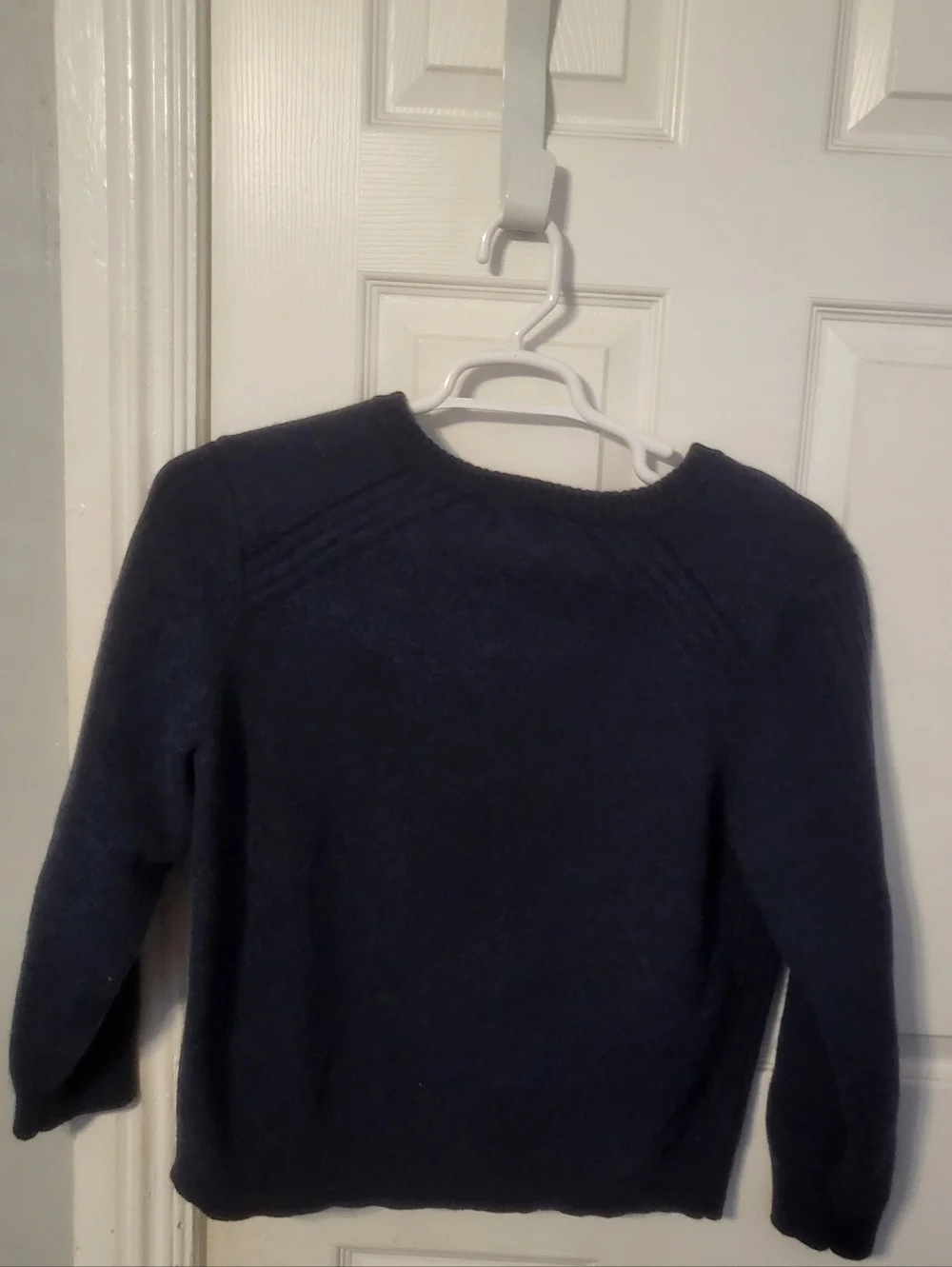 L.L. Bean Navy Wool Crewneck Sweater